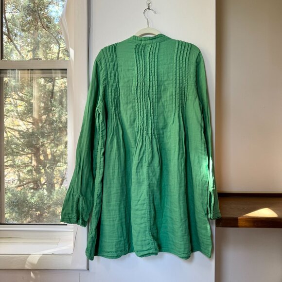 New Free People x CP Shades Yoko Tunic Dress Long Sleeve Green Medium - Picture 5 of 11